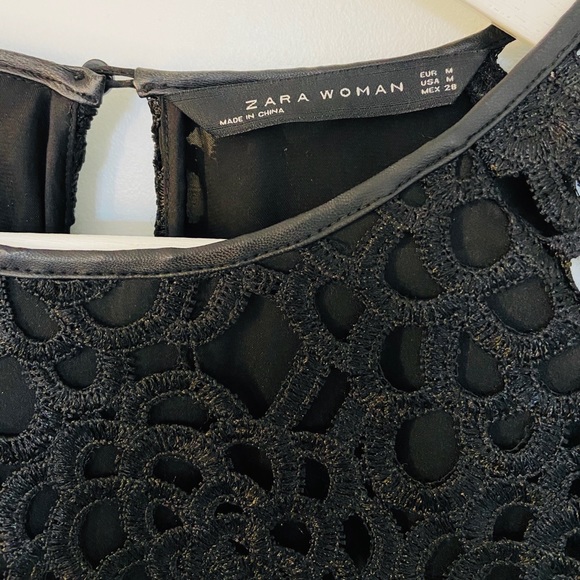 Zara Woman Lined Lace Dress - Picture 5 of 5